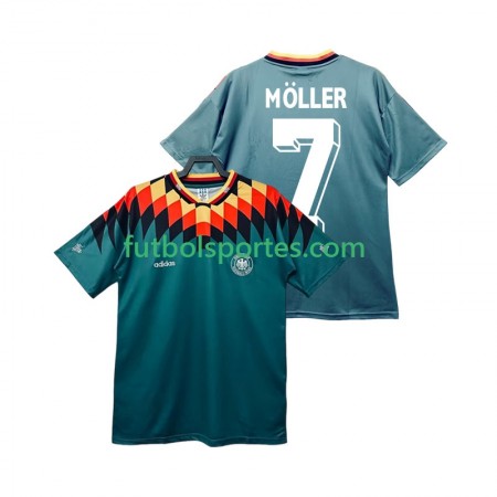Camiseta Alemania MOLLER 7 Retro Segunda Equipación 1994